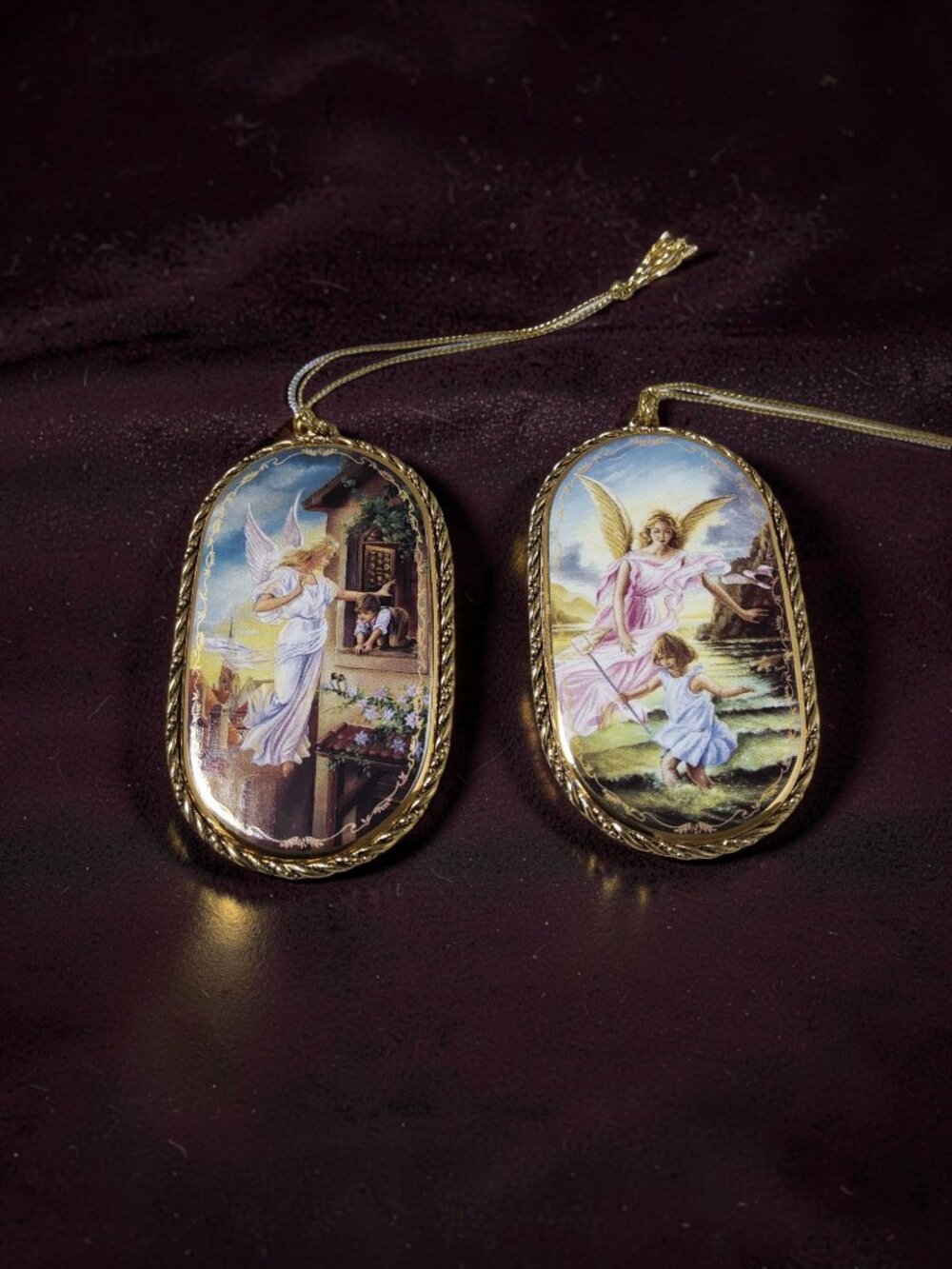 1996 Bradfords Exchange Porcelain Someone to Watch Over Me, Nurturing Innocence,